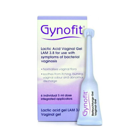 Gynofit Moisturizing Vaginal Gel Ενυδατική Κολπική Γέλη, 6 x 5ml