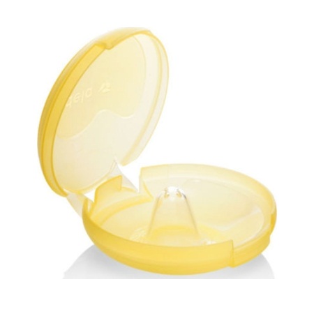Medela Contact Nipple Shields – Ψευδοθηλές Σιλικόνης με θήκη Μέγεθος Small 2 τεμάχια