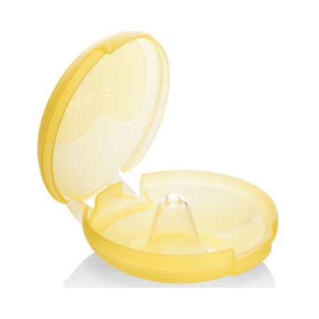 Medela Contact Nipple Shields – Ψευδοθηλές Σιλικόνης με θήκη Μέγεθος Large 2 τεμάχια