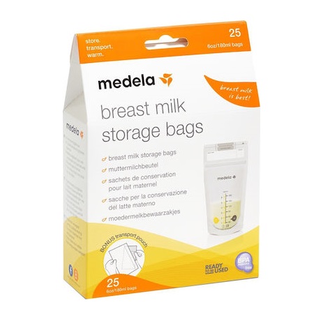 Medela Breast Milk Storage Bags Σακουλάκια Φύλαξης Μητρικού Γάλακτος 25 τεμ.