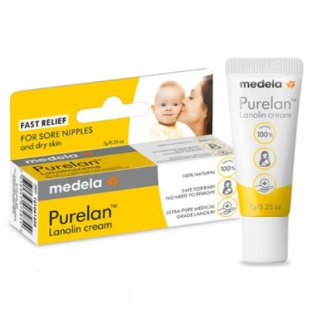 Medela Purelan Κρέμα Θηλών Με Λανολίνη Για Επουλωτική Δράση Και Ανακούφιση Από Τον Πόνο 7gr