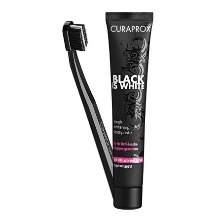 Curaprox Black is White Set Οδοντόβουρτσα 5460 & Οδοντόκρεμα 90ml