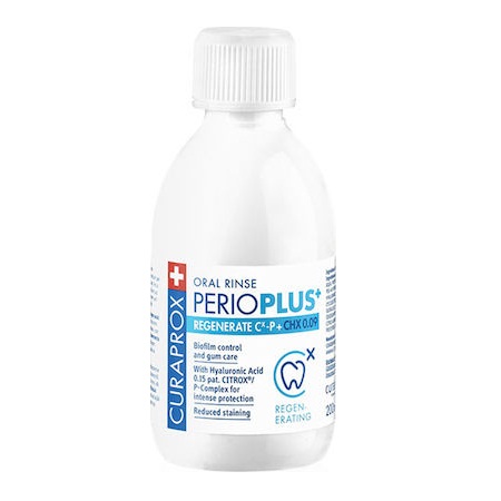 Curaprox Perio Plus CHX 0.09% Regenerating Στοματικό Διάλυμα Με Υαλουρονικό Οξύ 200ml