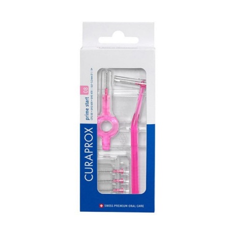 Curaprox Prime Start 0.8 Μεσοδόντια Βουρτσάκια Ροζ 5 τεμάχια