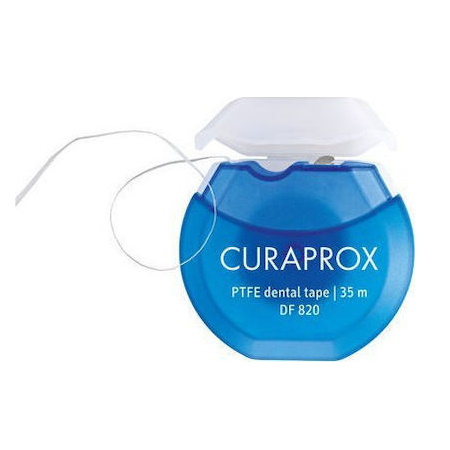 Curaprox DF 820 PTFE Dental Tape Μεσοδόντια Οδοντική Ταινία 35m