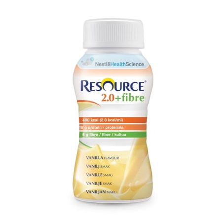 Nestle Resource 2.0 & Fibre Vanilla Διάλυμα Εντερικής Σίτισης σε υγρή μορφή με γεύση βανίλια 200ml