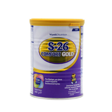 Wyeth S26 Complete Comfort Gold Γάλα για Βρέφη με Ήπια Συμπτώματα Δυσκοιλιότητας 400gr