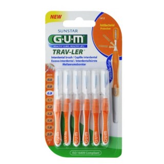 Gum Travler Interdental Brush Μεσοδόντιο Βουρτσάκι 0.9mm 6 τεμάχια