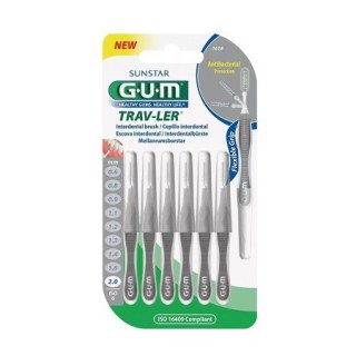 Gum Travler Interdental Brush Μεσοδόντιο Βουρτσάκι 2.0mm Γκρι 6 τεμάχια