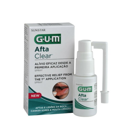 Gum Aftaclear Spray Στοματικό Σπρέι για Άφθες 15ml