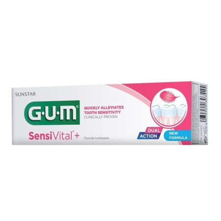 Gum Sensivital+ Toothpaste Οδοντόκρεμα Κατάλληλη για Ευαίσθητα Ούλα & Δόντια 75ml