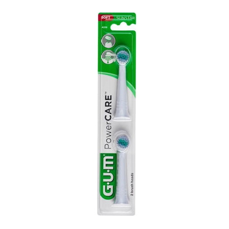 Gum PowerCare Ανταλλακτικά Ηλεκτρικής Οδοντόβουρτσας 2 τεμάχια