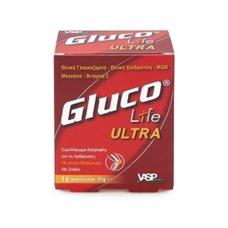 Vaspmedical GlucoLife Ultra Συμπλήρωμα Διατροφής για τα Οστά 12 Φακελάκια