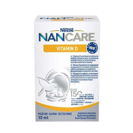 Nestle Nancare Vitamin D, Συμπλήρωμα Διατροφής Για Βρέφη & Παιδιά 6x10ml