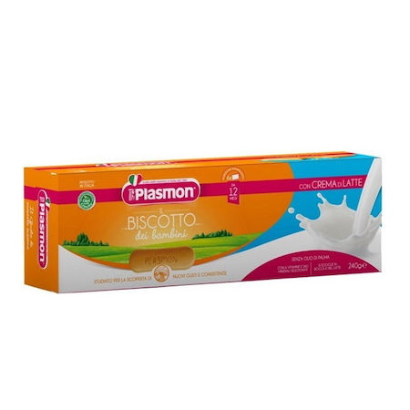 Plasmon Βρεφικό Μπισκότο με Κρέμα Γάλακτος 240gr
