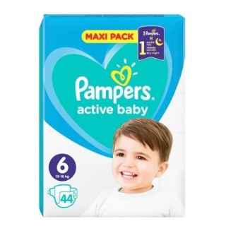 Pampers Active Baby Maxi Pack No 6 (13-18kg) Βραφικές Πάνες  44 τεμάχια