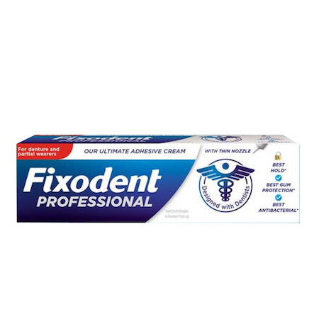 Fixodent Professional Στερεωτική Κρέμα για Ολικές & Μερικές Τεχνητές Οδοντοστοιχίες 40gr