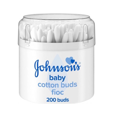 Johnsons Baby Cotton Buds Μπατονέτες Βαμβακιού 200 τεμάχια