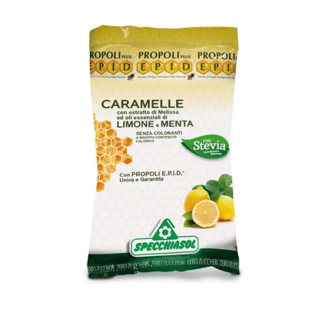 Specchiasol Epid Lemon Candies Θεραπευτικές Καραμέλες Λεμόνι για το Λαιμό με Πρόπολη 67,2g