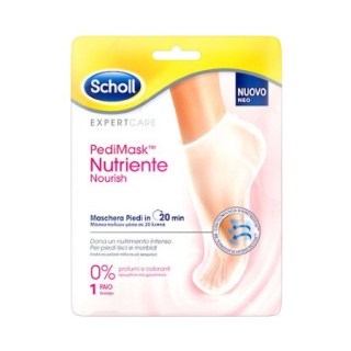 Dr.Scholl PediMask Nutriente Nourish 0% Ενυδατική Μάσκα Ποδιού Χωρίς Άρωμα 1 ζεύγος