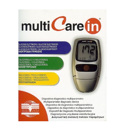 Multicare In Μετρητής Σακχάρου-Χοληστερόλης-Τριγλυκεριδίων (δώρο ταινίες+βελόνες)