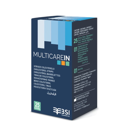 MultiCare In ταινίες μέτρησης Χοληστερίνης 25 τεμάχια