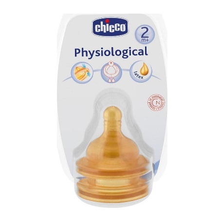 Chicco Θηλή Καουτσούκ Well Being Μέτρια Ροή από 2+ μηνών 2 τεμάχια