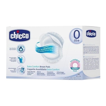 Chicco Επιθέματα Στήθους Αντιβακτηριακά 60τμχ