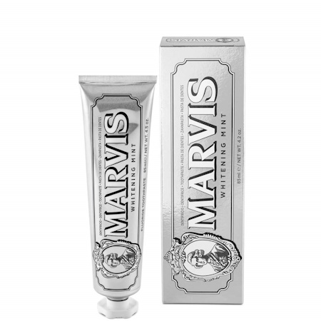 Marvis Whitening Mint Toothpaste Οδοντόκρεμα Κατά Της Πλάκας Και Της Τερηδόνας Με Ξυλιτόλη Και Φθόριο 85ml