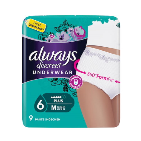 Always Promo Discreet Pants Plus Medium (36-44) 9 τεμάχια