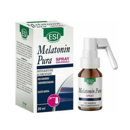 Esi Melatonin Pura Spray Συμπλήρωμα Διατροφής για την Αντιμετώπιση της Αϋπνίας & του Jet Lag 20ml