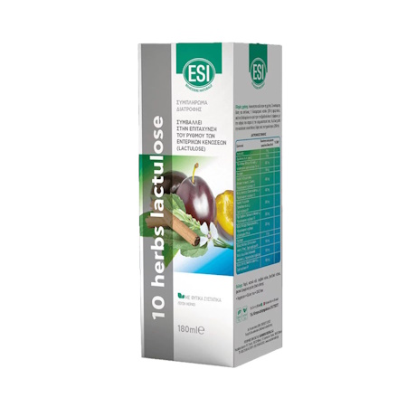 Esi 10 Herbs Lactulose Συμπλήρωμα Διατροφής για τις Εντερικές Κενώσεις 180ml