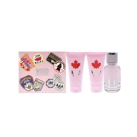 Dsquared2 Wood Women Set Eau De Toilette 50ml & Body Lotion 50ml & Shower Gel 50ml
