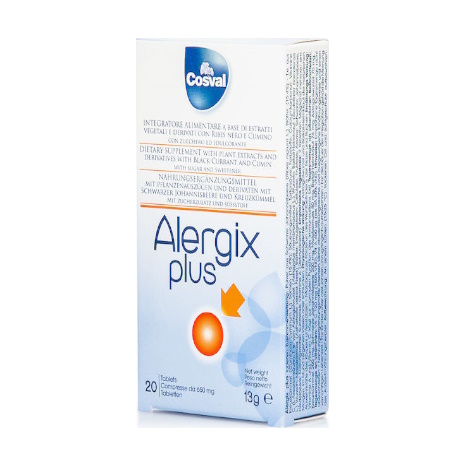 Cosval Alergix Plus Συμπλήρωμα Διατροφής για Ενδυνάμωση Ανοσοποιητικού & Αντιμετώπιση Αλλεργιών 20 Ταμπλέτες