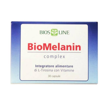 Biosline Biomelanin Complex 500mg Συμπλήρωμα Διατροφής για την Αντιμετώπιση των Λευκών Κηλίδων του Δέρματος 30 Κάψουλες
