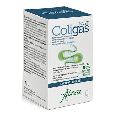 Aboca Fast Coligas Συμπλήρωμα Διατροφής Για Την Αντιμετώπιση Του Φουσκώματος 30caps