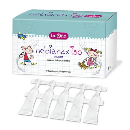 Buona Nebianax Iso Ισοτονικό Διάλυμα 3% με Εκτοΐνη για Βρέφη, Παιδιά και Ενήλικες 20 Φιαλίδια των 5ml