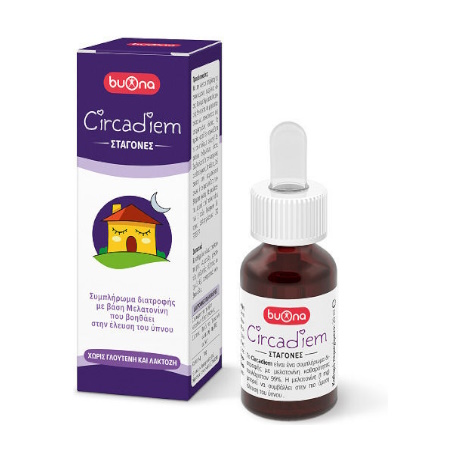 Buona Circadiem Συμπλήρωμα Διατροφής με Μελατονίνη για Ενήλικες και Παιδιά Άνω των 3 Ετών 20ml