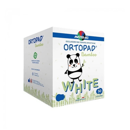Master Aid Ortopad Regular Παιδικά Οφθαλμικά Αυτοκόλλητα για Στραβισμό Λευκά (8,5x5,9cm) 50 τεμάχια