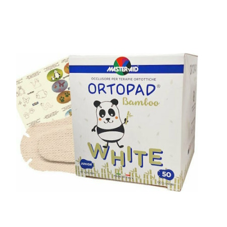 Master Aid Ortopad Bamboo White Οφθαλμικά Επιθέματα για Παιδιά 67x50mm 50 τεμάχια