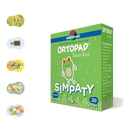 Master Aid Ortopad Bamboo Simpaty Οφθαλμικά Επιθέματα για Παιδιά 76x54mm 20 τεμάχια