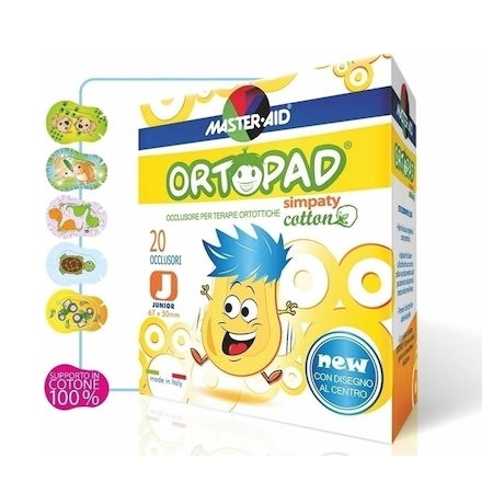 Master Aid Ortopad Simpaty Regular Παιδικά Οφθαλμικά Επιθέματα 8,5 x 5,9cm 20 τεμάχια