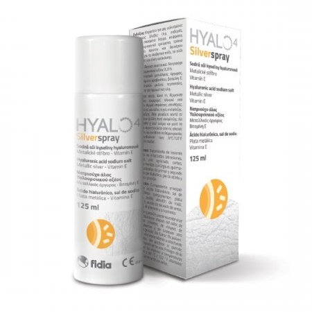 Fidia Hyalo4 Silver Spray Εναιωρήματος που Συμβάλλει στην Επούλωση Πληγών 125ml