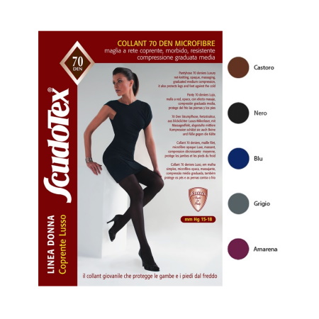 Scudotex Καλσόν 590 70 DEN (mm Hg 15-18), Microfiber, κλειστά δάκτυλα