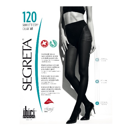 Ibici Segreta Silhouette 120 DEN Καλσόν Κατά της Κυτταρίτιδας Μέγεθος 2 Χρώμα Nero