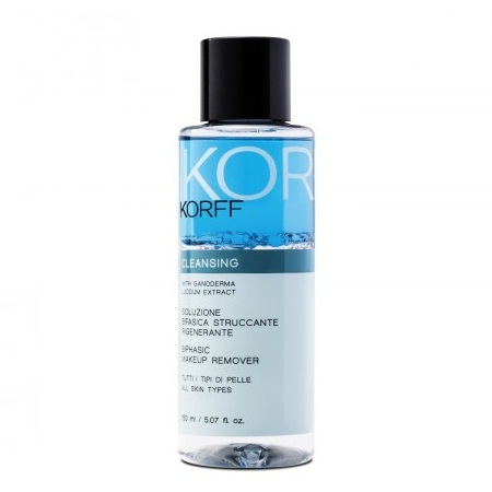 Korff Cleansing Απαλό Καθαριστικό Διφασικής Αφαίρεσης Μακιγιάζ για όλους τους τύπους Δέρματος με Εκχύλισμα από Γανόδερμα 150ml