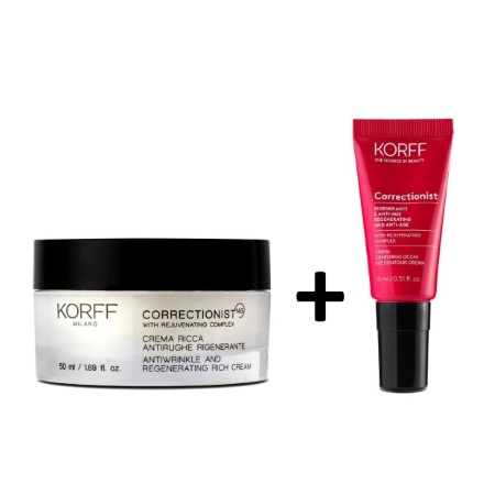 Korff Σετ Περιποίησης Προσώπου Correctionist NG Rich Cream Αντιρυτιδική & Αναζωογονητική Κρέμα 50ml + ΔΩΡΟ Korff Correctionist NG Αντιρυτιδική, Αναζωογονητική Κρέμα Ματιών 15ml