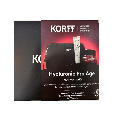 Korff Πακέτο Hyaluronic Pro Age Treatment Duo Supreme Pro Face Cr. 50ml + ΔΩΡΟ Biorevitalizing HA Face Serum 10ml