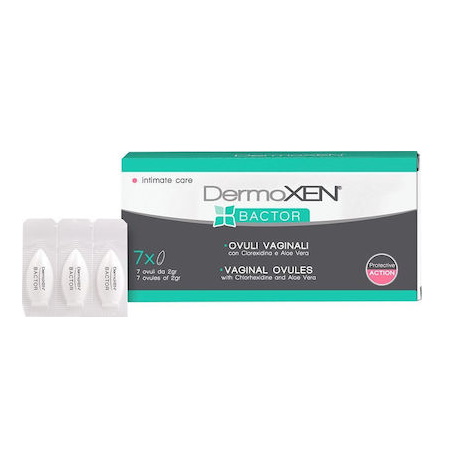 Dermoxen Bactor Vaginal Ovules Κολπικά Υπόθετα 7x2gr