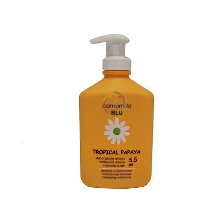 Camomilla Blu Intimate Wash Tropical Papaya Λοσιόν Καθαρισμού της Ευαίσθητης Περιοχής με pH 5.5 300ml